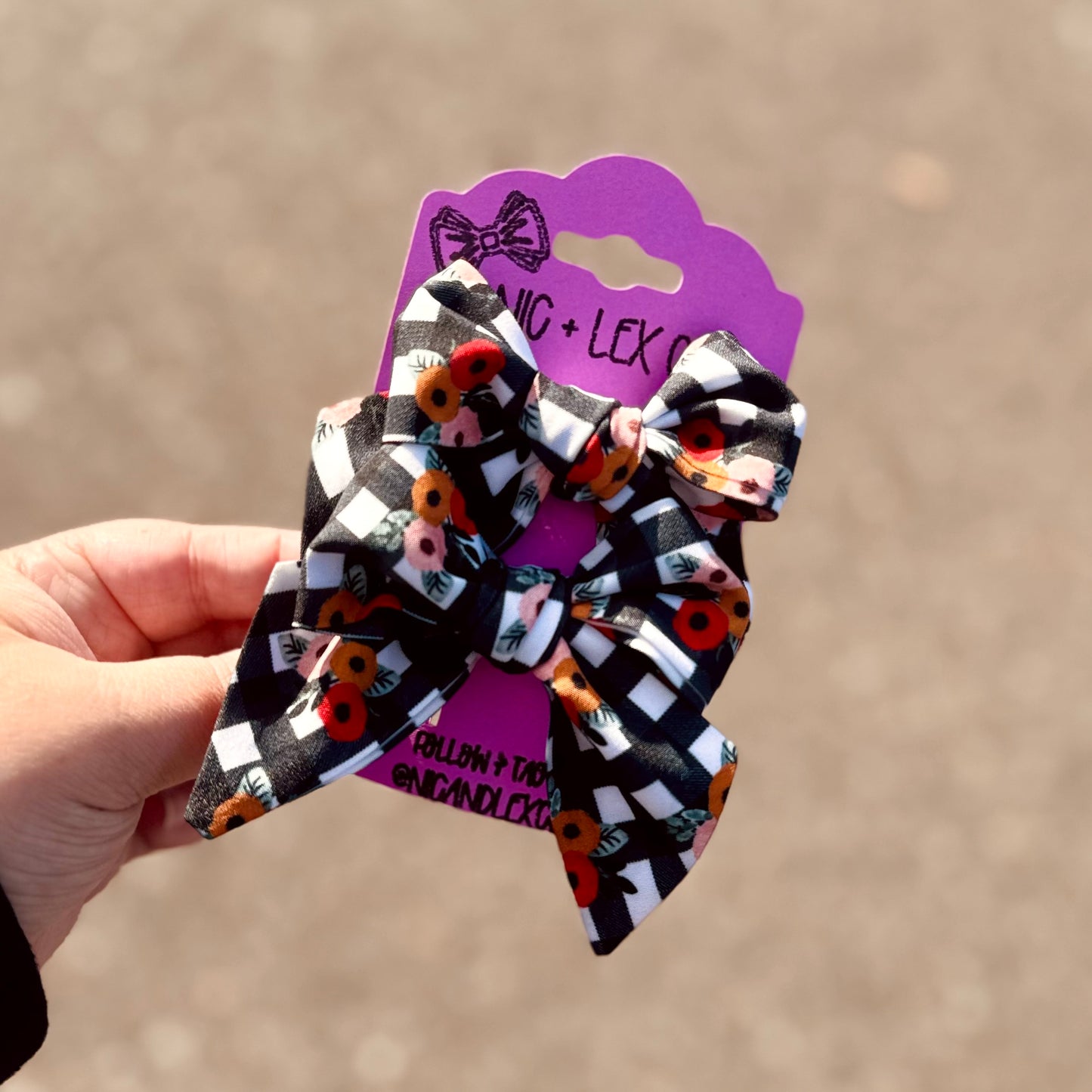 Small Pinwheel/Fable Bow - Fabric