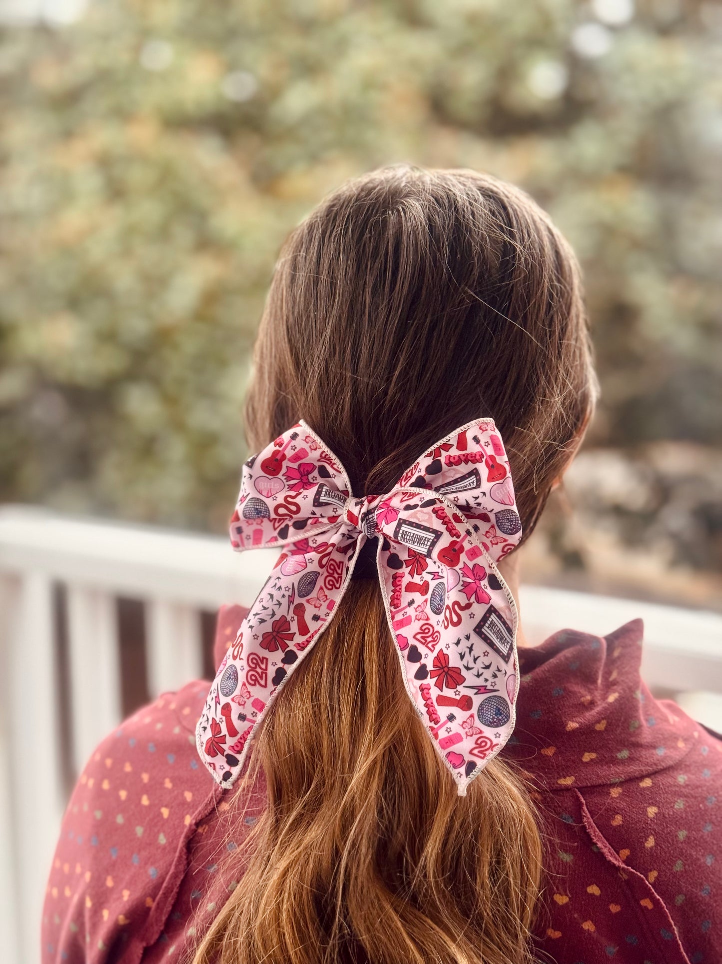 Pink Broadway Large Fabric Bow