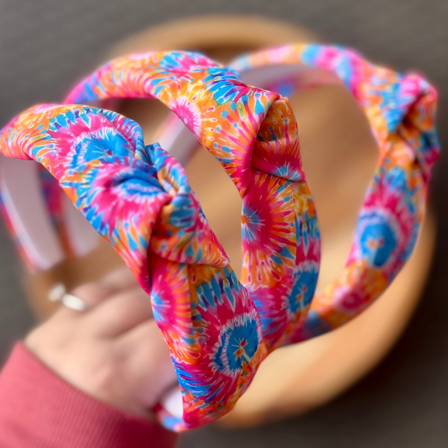 Neon Tie Dye | Knotted Swim Headband
