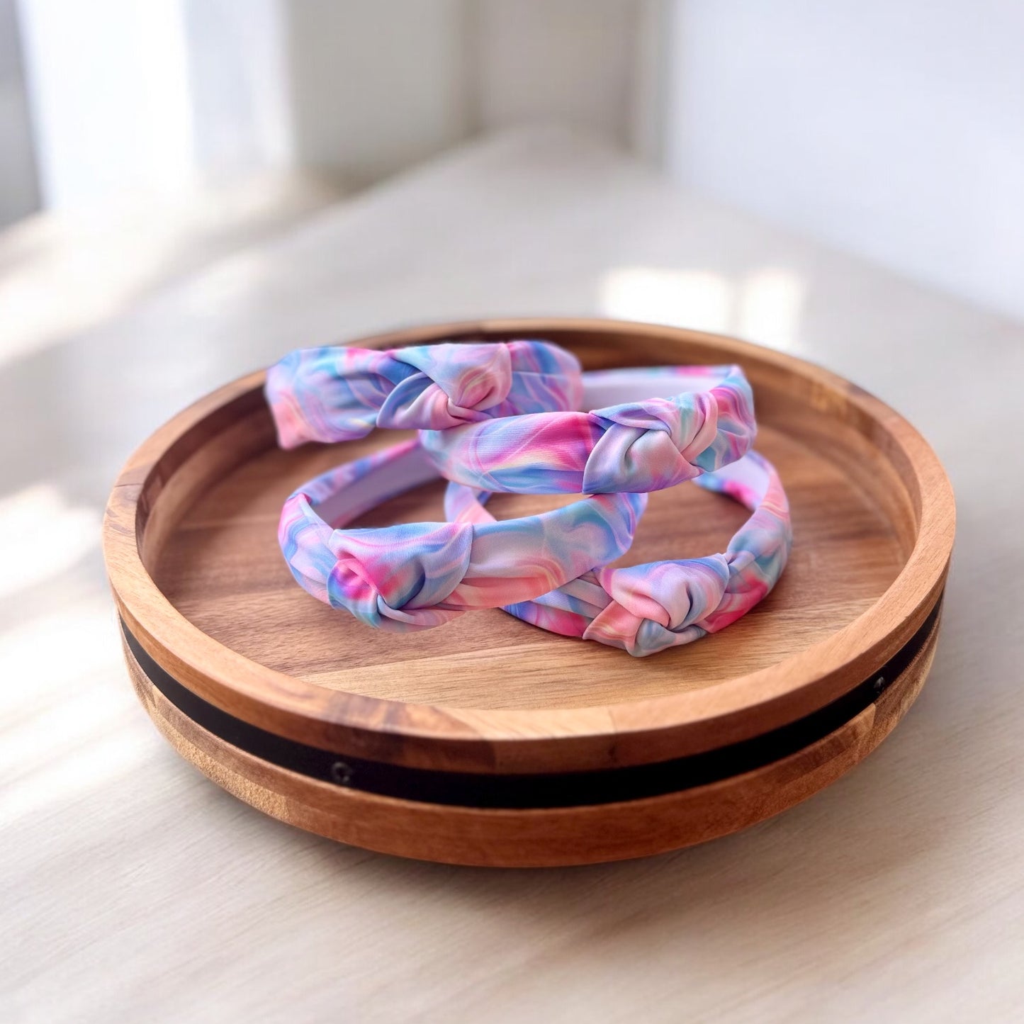 Iridescent Seas | Knotted Swim Headband