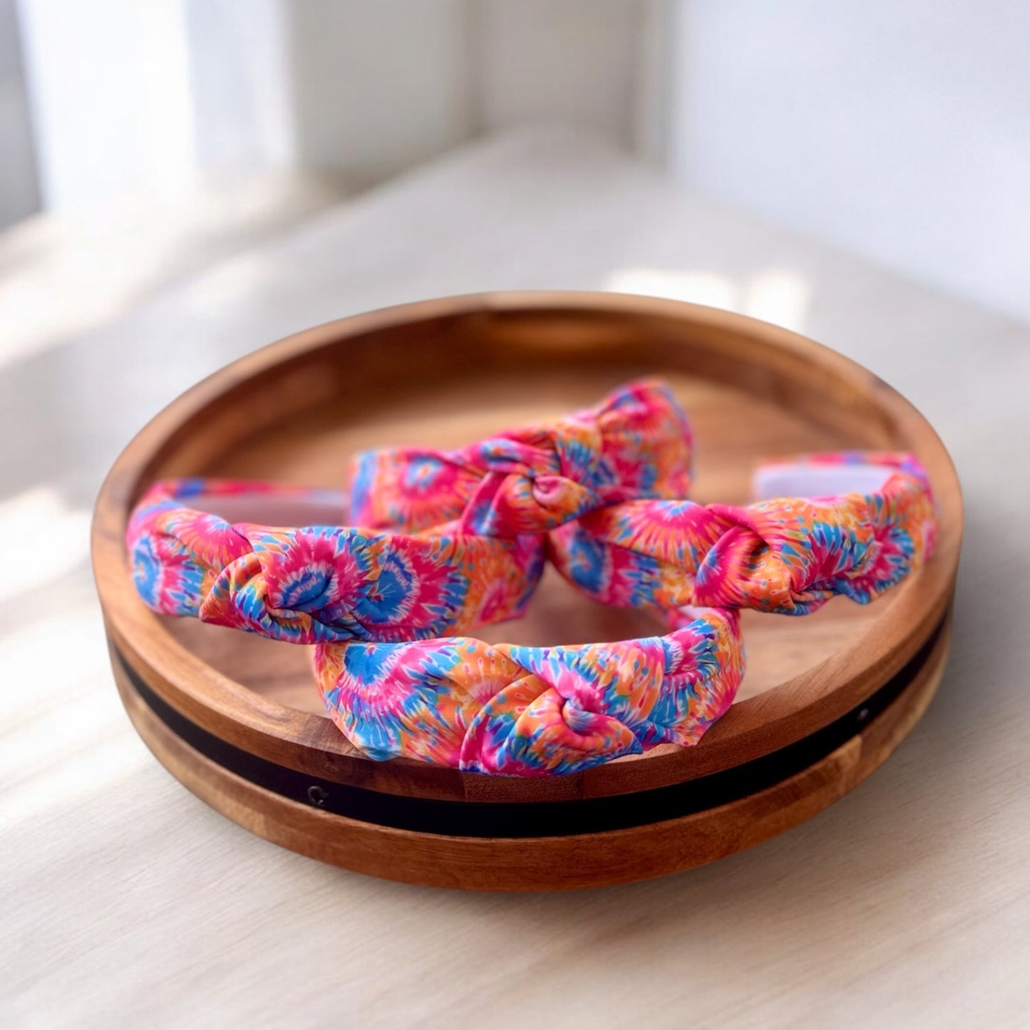 Neon Tie Dye | Knotted Swim Headband