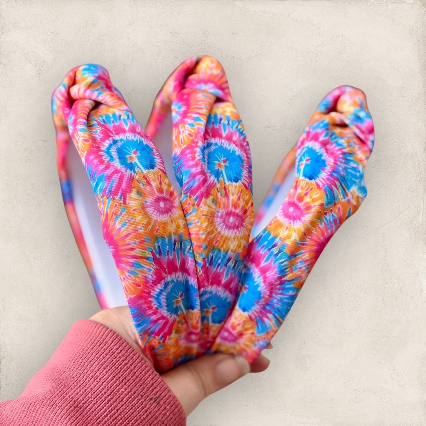 Neon Tie Dye | Knotted Swim Headband