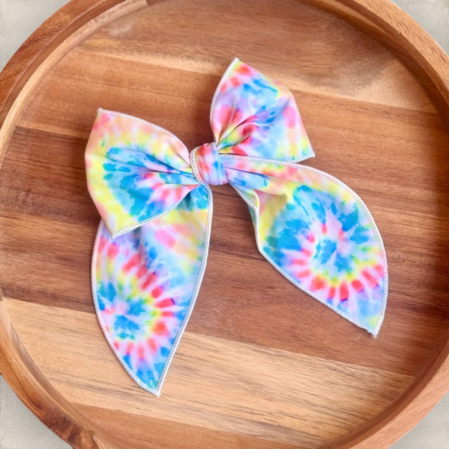 Summer Tie Dye | Large Fabric Bow
