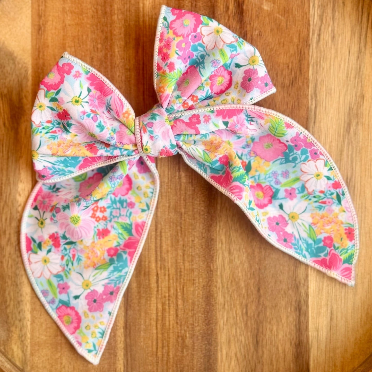 Summer Floral | Large Fabric Bow